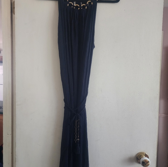 Navy swim cover up - Picture 3 of 4